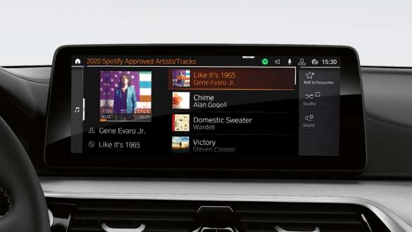 BMW 5. seeria Touring G31, Connected Music BMW 5. seeria Touring G31 Facelift 2020 salong, juhikoht, Connected Music