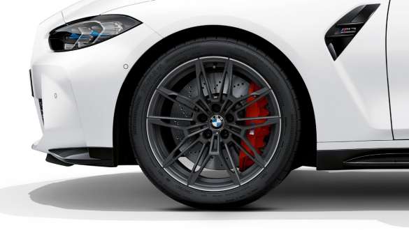 BMW M3 Competition Sedaan G80 2020 19- ja 20-tollised sepistatud M-valuveljed 825 M Orbit Grey matt BMW M3 Competition Sedaan G80 2020 19- ja 20-tollised sepistatud M-valuveljed 825 M Orbit Grey matt, lähivaade veljele