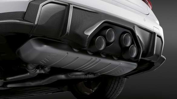 M Performance’i titaanist summutisüsteem, BMW M3 Sedaan G80 2020 BMW M3 Sedaan G80 2020, M Performance’i titaanist summutisüsteem, lähivaade