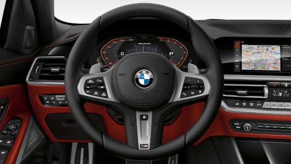 BMW M340i xDrive Touring (G21), nahkkattega M-rool BMW M340i xDrive Touring (G21), nahkkattega M-rool