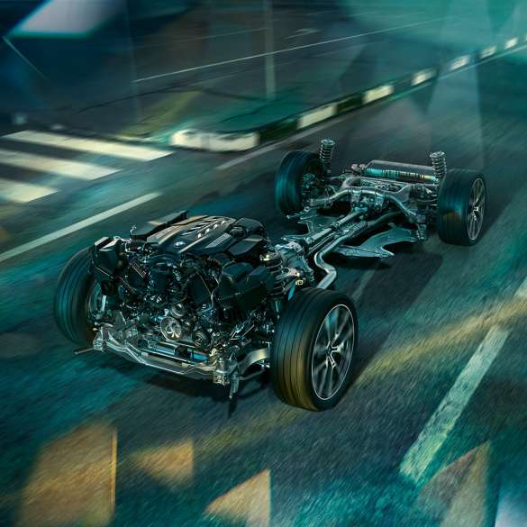 BMW M850i xDrive Gran Coupé, kohanduv M vedrustus Professional BMW M850i xDrive Gran Coupé G16 2019 kohanduv M vedrustus Professional