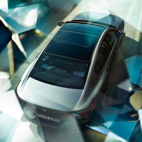 BMW M850i xDrive Gran Coupé, klaasist panoraamkatus BMW M850i xDrive Gran Coupé G16 2019 klaasist panoraamkatus BMW Individual Frozen Bluestone metallik, pealtvaade