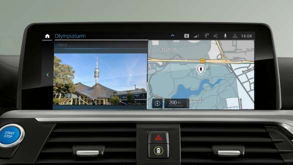 BMW iX3 G08 BMW Maps BMW iX3 G08 2020 salong, keskpaneeli ekraan, BMW Maps
