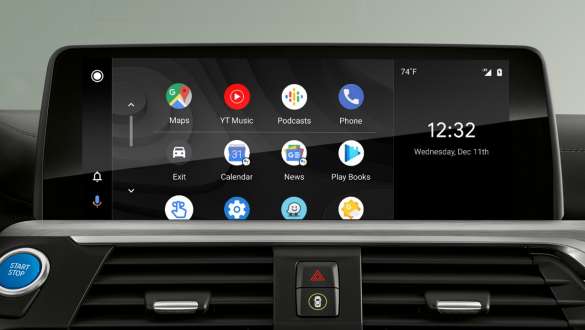 BMW iX3 G08 nutitelefoni integreerimine BMW iX3 G08 2020 salong, keskpaneeli ekraan, nutitelefoni integreerimine