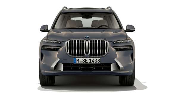 BMW X7 G07 LCI, eestvaade, Sparkling Copper Grey metallik, Design Pure Excellence BMW X7 G07 LCI, eestvaade seismas, Sparkling Copper Grey metallik, Design Pure Excellence