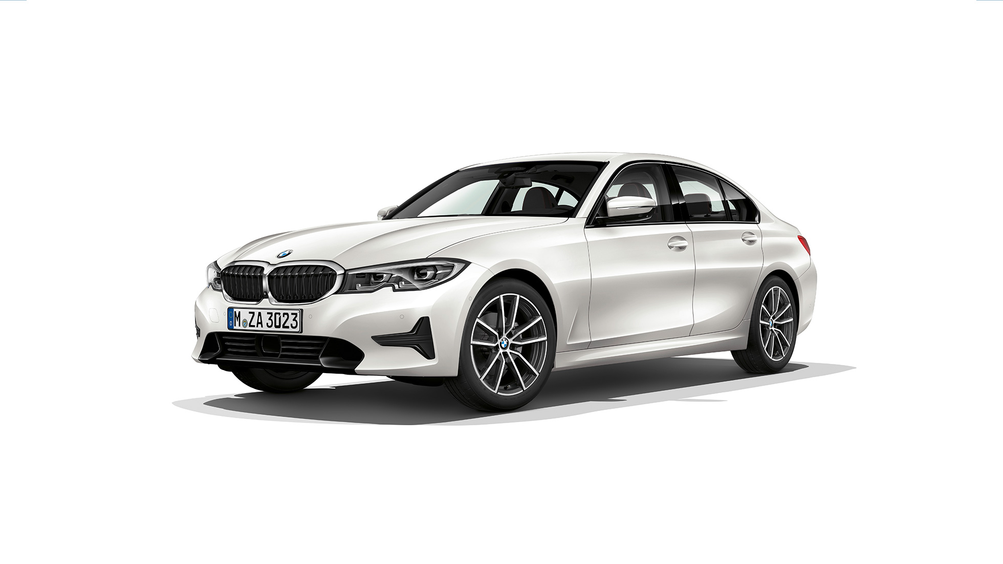 BMW 3. seeria Sedan, mudel Sport Line. BMW 3. seeria Sedani mudeli Sport Line foto külgvaates.