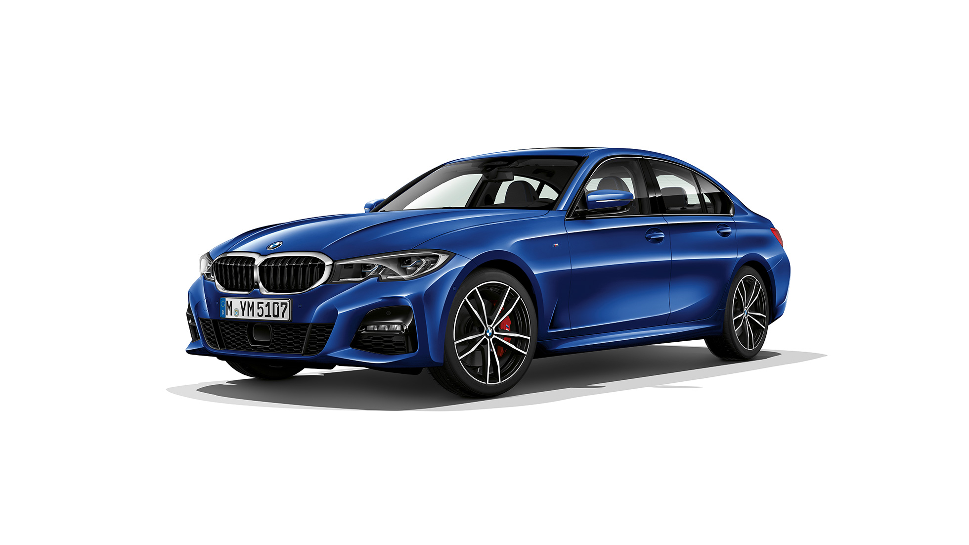 BMW 3. seeria Sedan, mudel M Sport. BMW 3. seeria Sedani mudel M Sport külgvaates.
