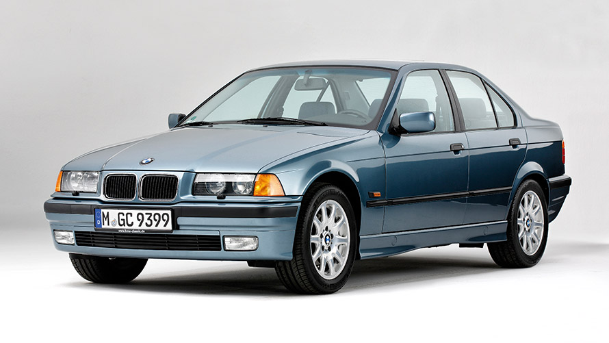 BMW 3. seeria Sedan E36, kolmas põlvkond, kolm neljandikku eestvaade BMW 3. seeria mudelid, BMW 3. seeria Sedan E36, kolmas põlvkond, kolm neljandikku eestvaade