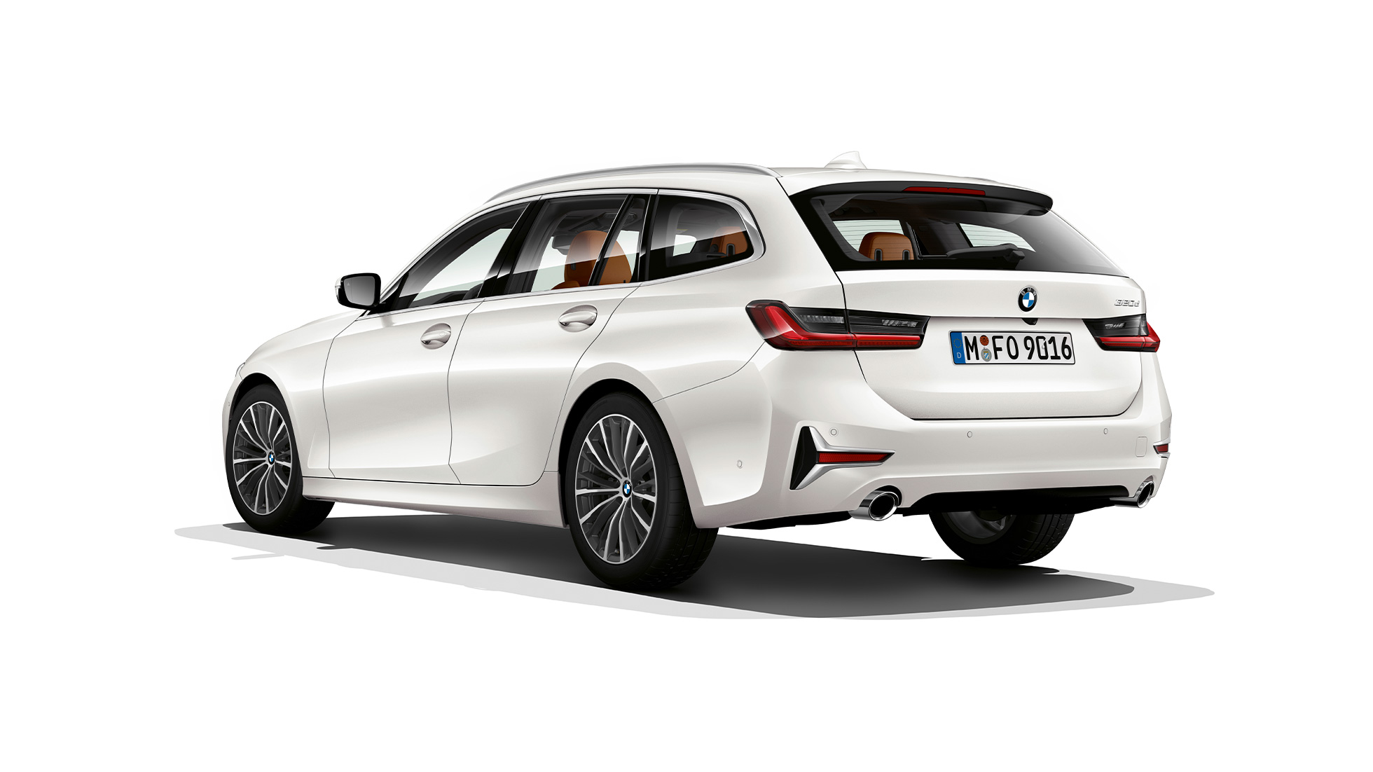Mudel Luxury Line, kolm neljandikku tagantvaade BMW 3.seeria Touring, mudel Luxury Line, kolm neljandikku tagantvaade