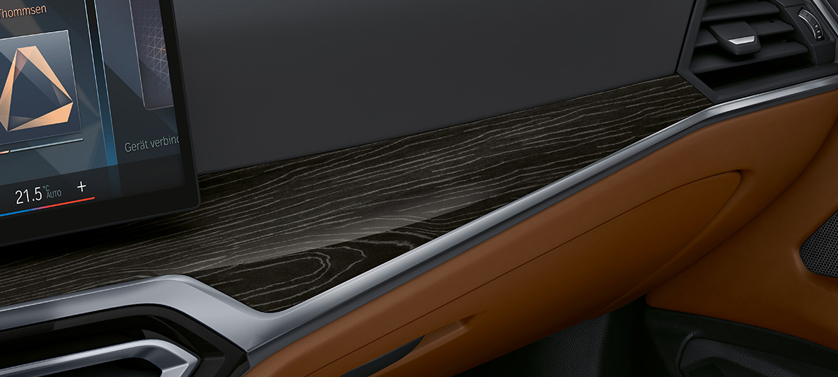 BMW Individual salongi kõrgläikega salongi dekoratiivliistud 'Fineline' Black koos hõbedase poorse efekti ja Pearl Chrome detailidega, BMW 4. seeria Cabrio Individual G23 2020, salong BMW Individual salongi kõrgläikega salongi dekoratiivliistud 'Fineline' Black koos hõbedase poorse efekti ja Pearl Chrome detailidega, BMW 4. seeria Cabrio Individual G23 2020, salong