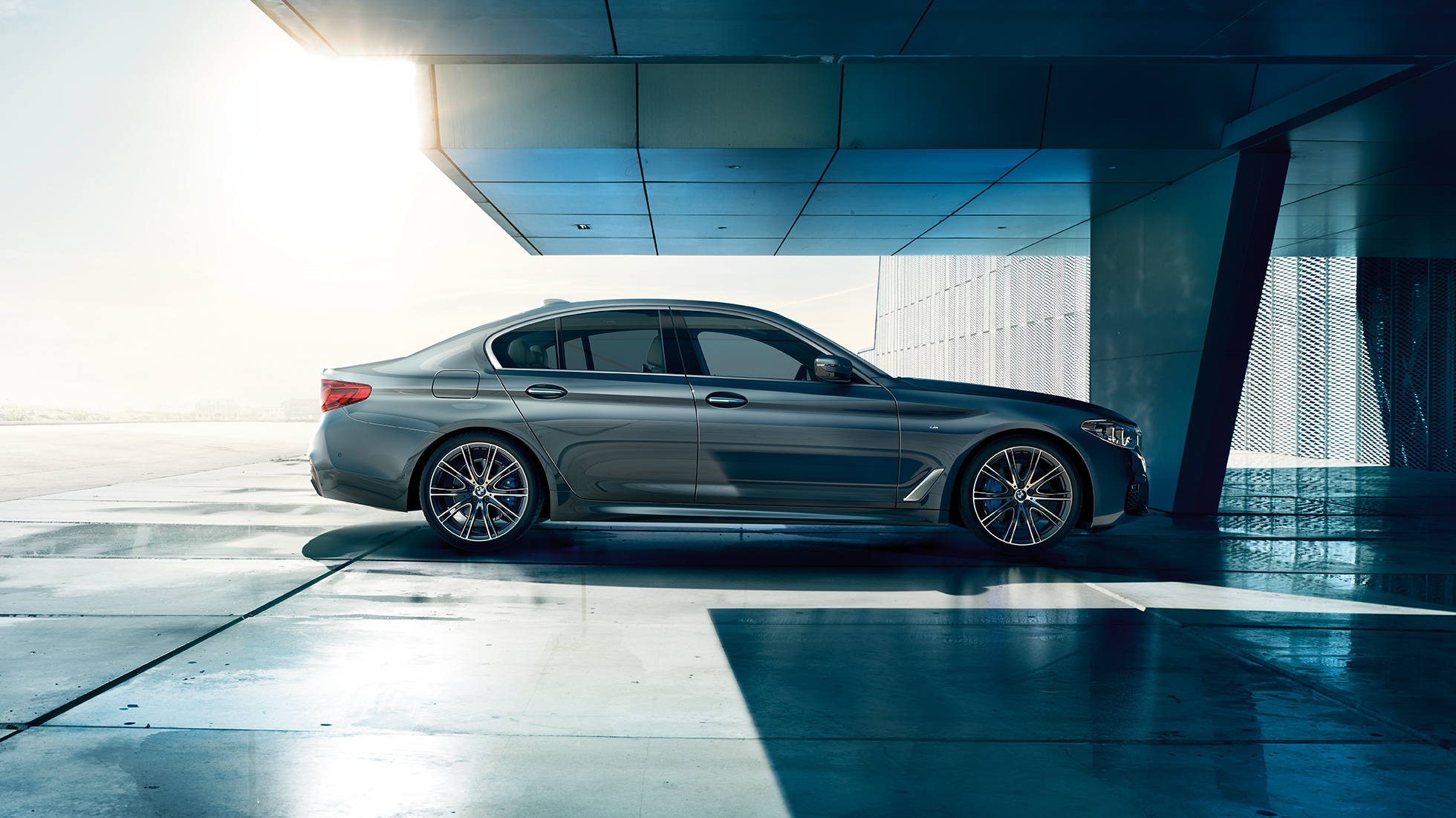 Külgvaade, disain, BMW 5. seeria Sedan BMW 5. seeria Sedan, 540i Sedan G30 toonis Bluestone metallik, külgvaade