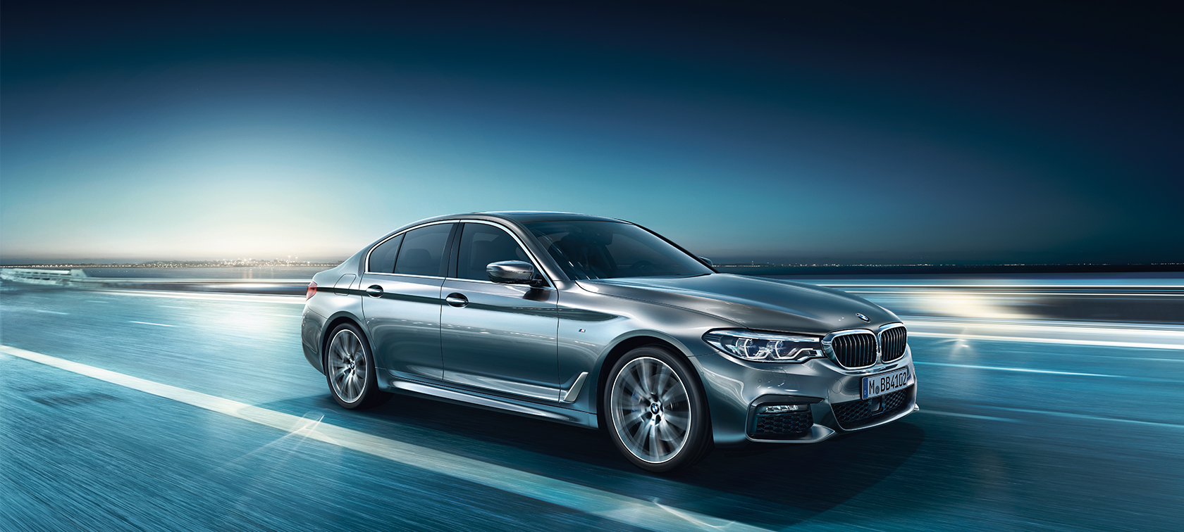 BMW 5. seeria Sedan BMW 5. seeria Sedan, uus 540i Sedan G30 toonis Bluestone metallik, külgvaade