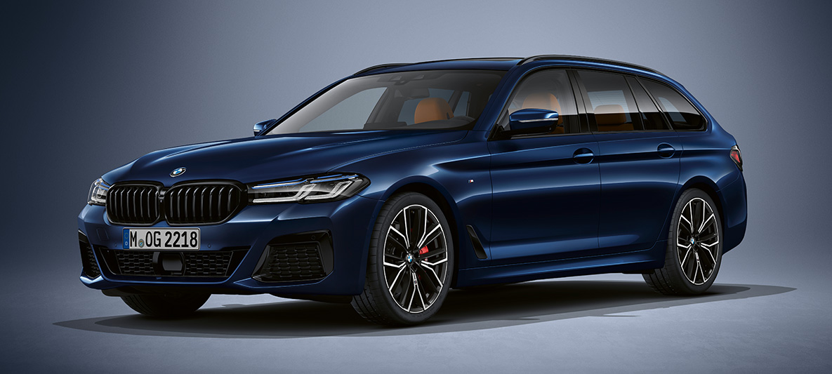 BMW 5. seeria Touring G31, Individuali värviviimistlus BMW 5. seeria Touring Individual G31 Facelift 2020, kolm neljandikku eestvaade seistes