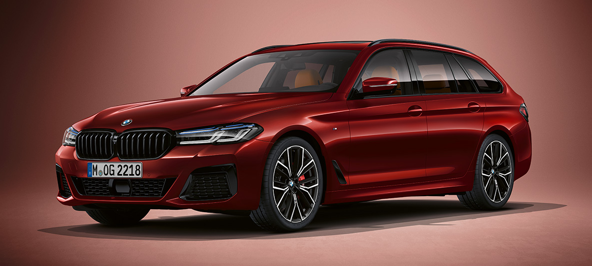 BMW 5. seeria Touring G31, Individuali värviviimistlus BMW 5. seeria Touring Individual G31 Facelift 2020, kolm neljandikku eestvaade seistes