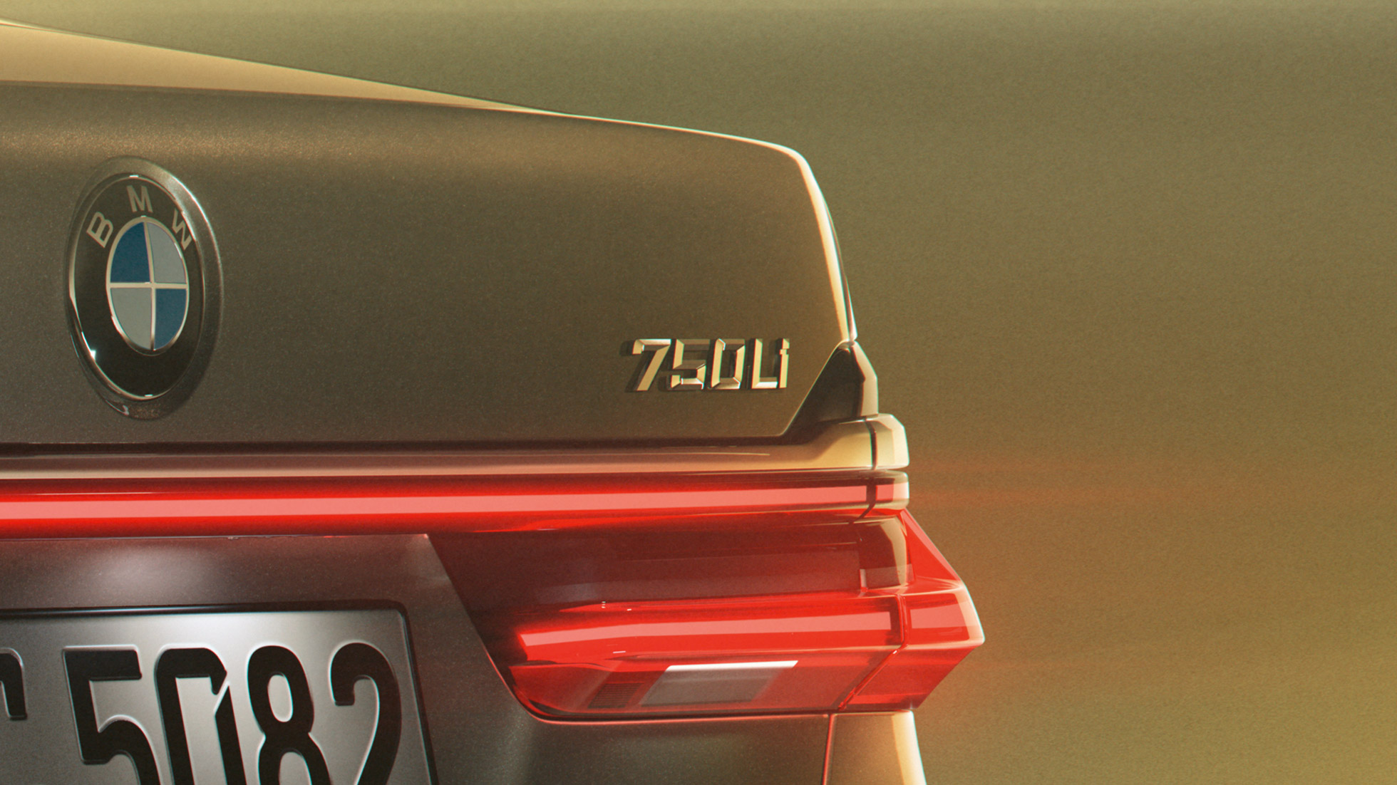 BMW 7 Series Sedani 750Li embleem BMW 7. seeria Sedaan: lähivaade 750Li embleemiga tagaosal