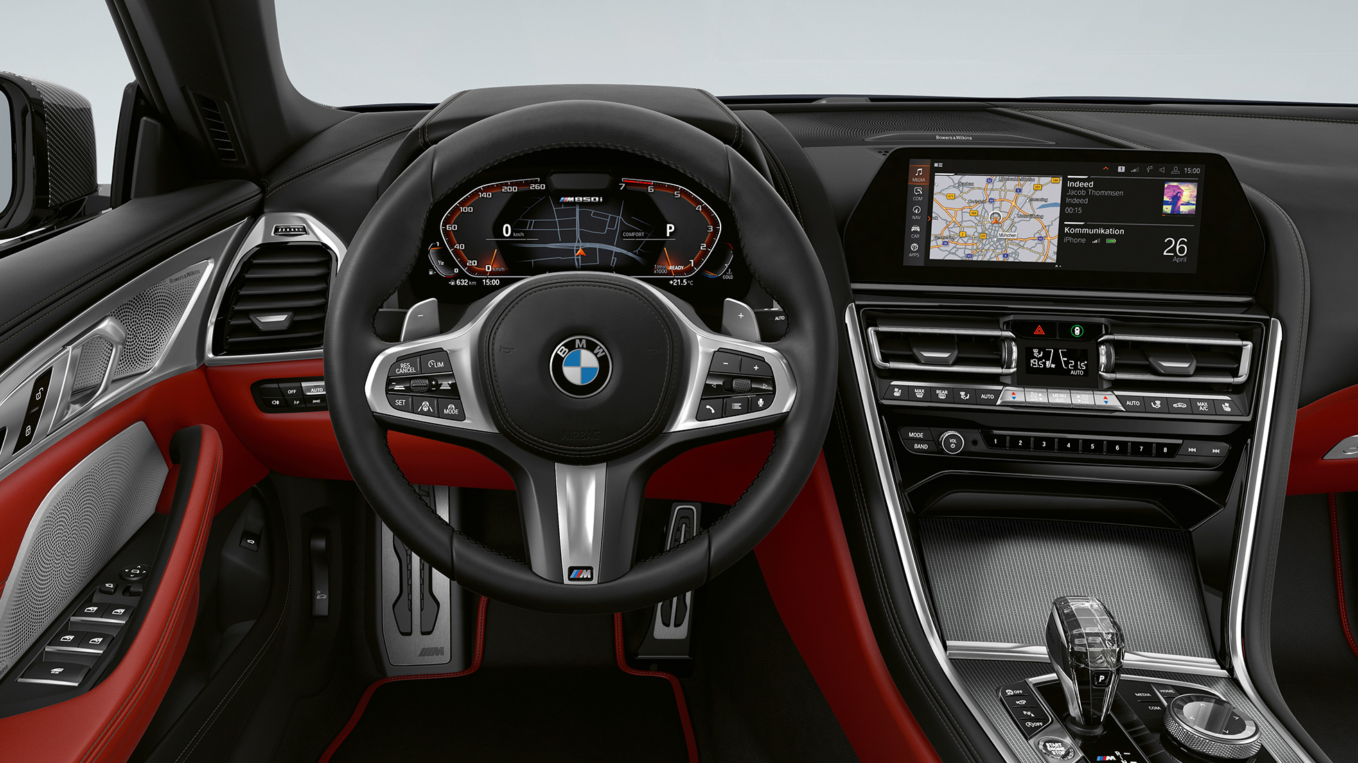 BMW M850i xDrive, Carbon Black metallik, juhiiste nahkkattega M-rooliga. BMW M850i xDrive, Carbon Black metallik, juhiiste nahkkattega M-rooliga.