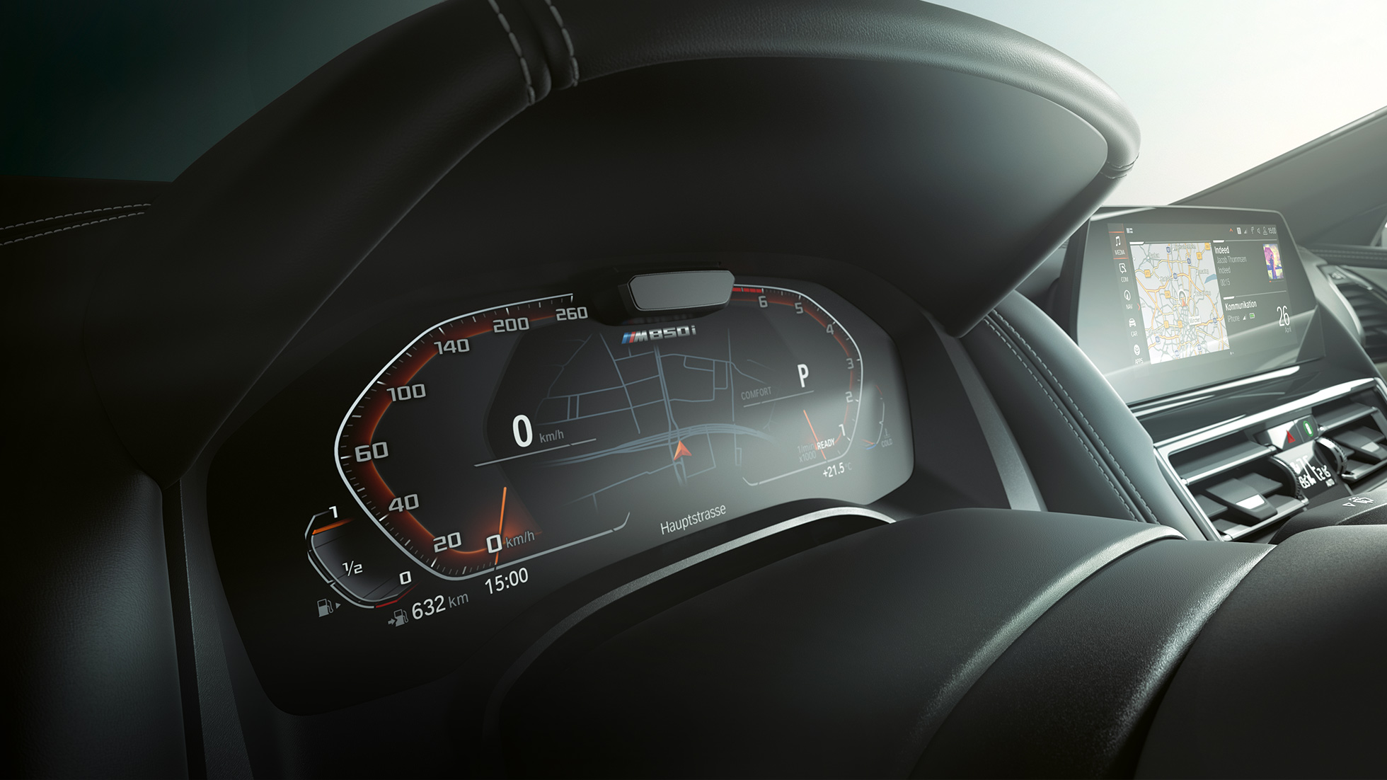 BMW M850i xDrive, armatuurlaud, Driving Assistant Plus. BMW M850i xDrive, armatuurlaud, Driving Assistant Plus.