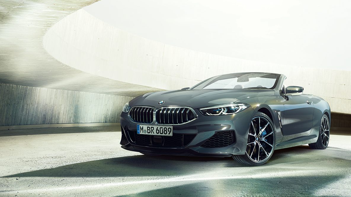 BMW M850i xDrive Dravit Grey metallik, kolm neljandikku eestvaade paremalt. BMW M850i xDrive Dravit Grey metallik, kolm neljandikku eestvaade paremalt.
