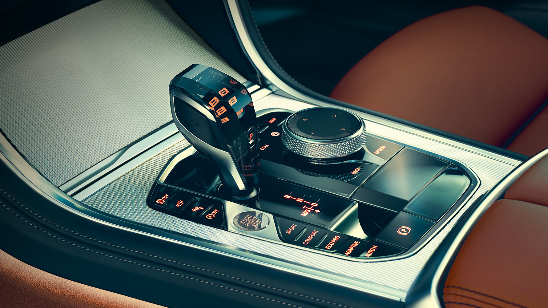 BMW 8. seeria Coupé klaasdetailid BMW 8. seeria Coupé salongi klaasidetailide lähivõte.