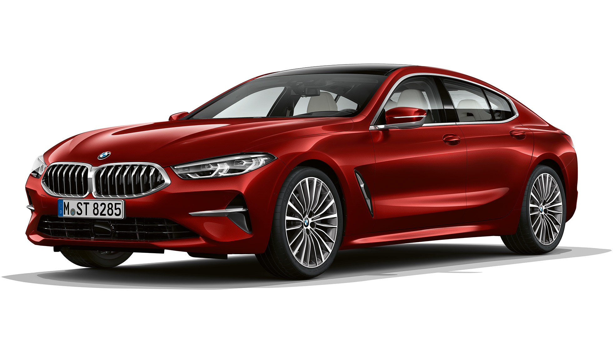Põhimudeli kolm neljandikku eestvaade BMW 8. seeria Gran Coupé, põhimudeli kolm neljandikku eestvaade