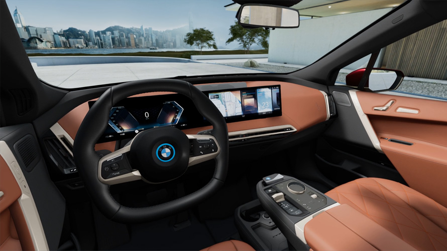 BMW iX i20, elektrilise SUV salong BMW iX i20 2021, elektrilise SUV salong