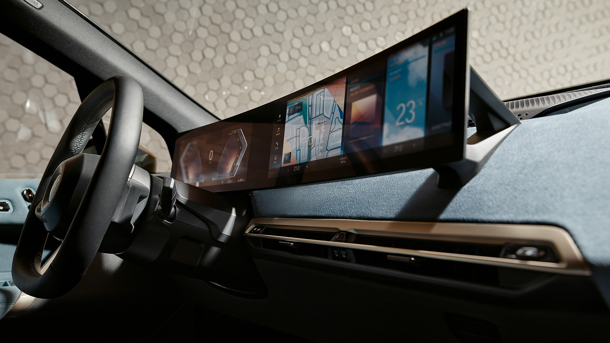 BMW iX i20 kasutajaliides juhikoht Castanea BMW iX i20 salong kasutajaliides iDrive juhikoht Stonegrey