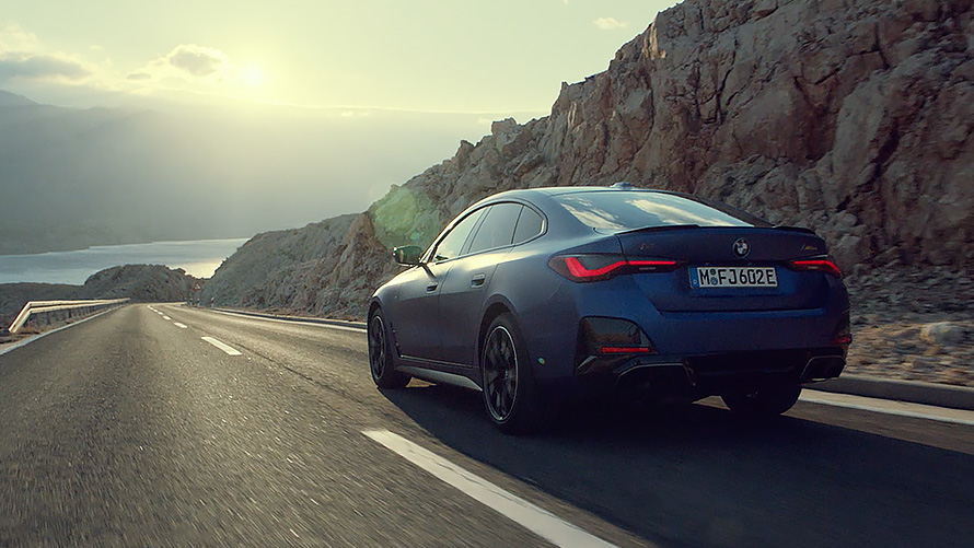 Video täiselektrilise BMW i4 M50 G26 2021 sportlikkusest Video täiselektrilise BMW i4 M50 G26 2021 sportlikkusest