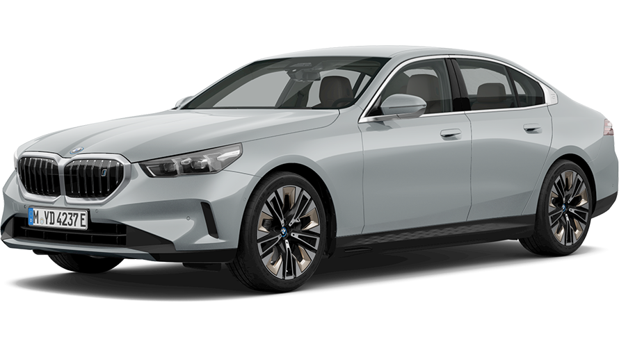 BMW i-seeria, BMW i5 G60 elektriauto, kolm neljandikku külgvaade BMW i-seeria, BMW i5 G60 elektriauto, kolm neljandikku külgvaade