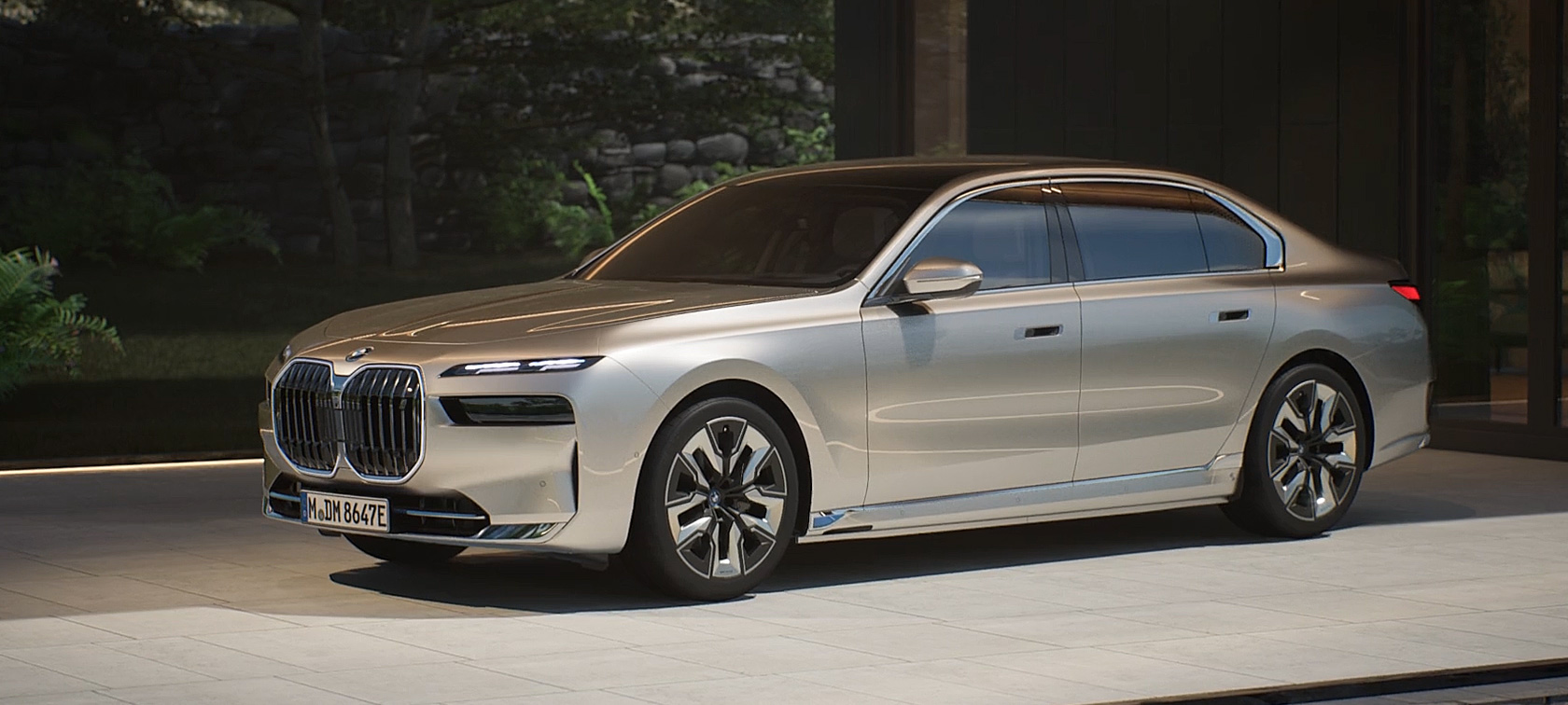 BMW i7 Sedaan G70 välisilme olulisimad omadused videos BMW i7 Sedaan G70 BMW Individual Oxid Grey metallik, välisilme olulisimad omadused videos