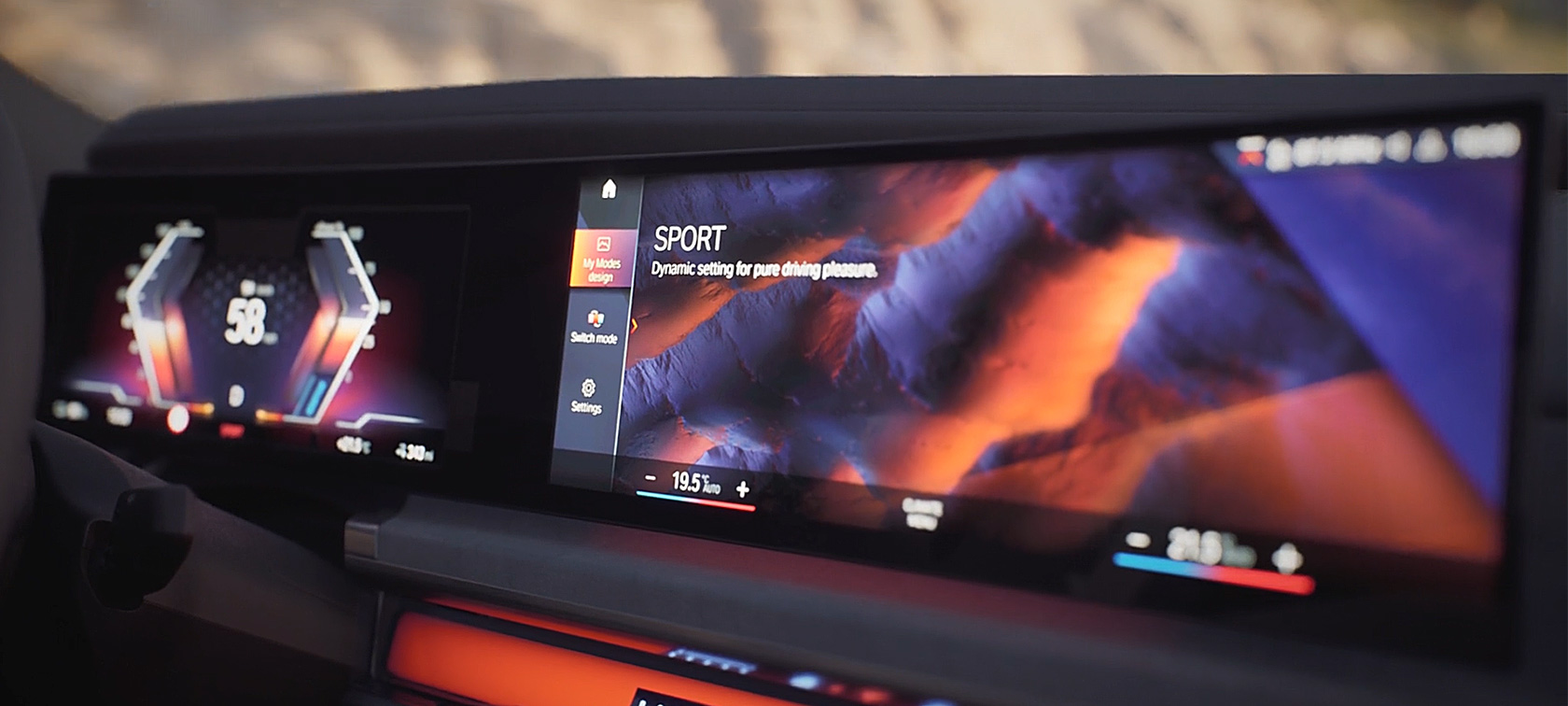 BMW i7 Sedaan G70, My Modes’i video BMW i7 Sedaan G70 salong, My Modes’i seadistused videona