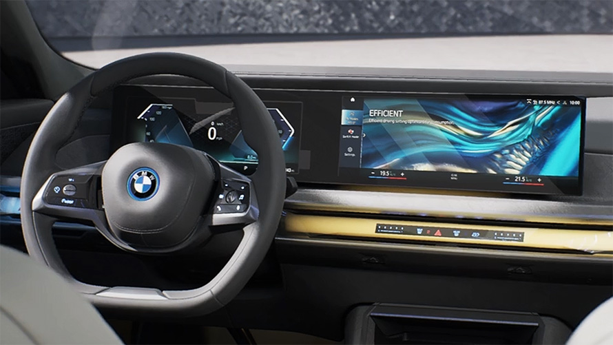 BMW i7 Sedaan G70, nutika salongi video BMW i7 Sedaan G70, nutikas salong videona
