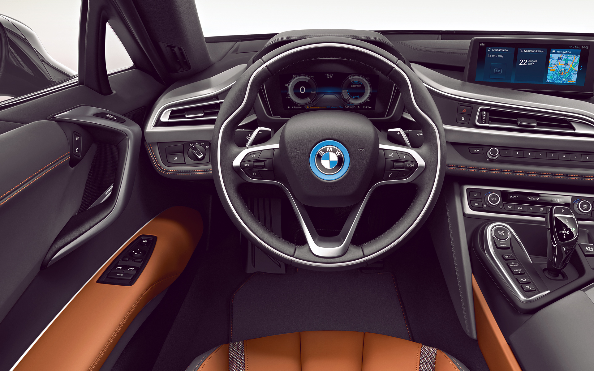 BMW i8 Coupé salongi vaade juhiistmelt BMW i8 Coupé salongi vaade juhiistmelt