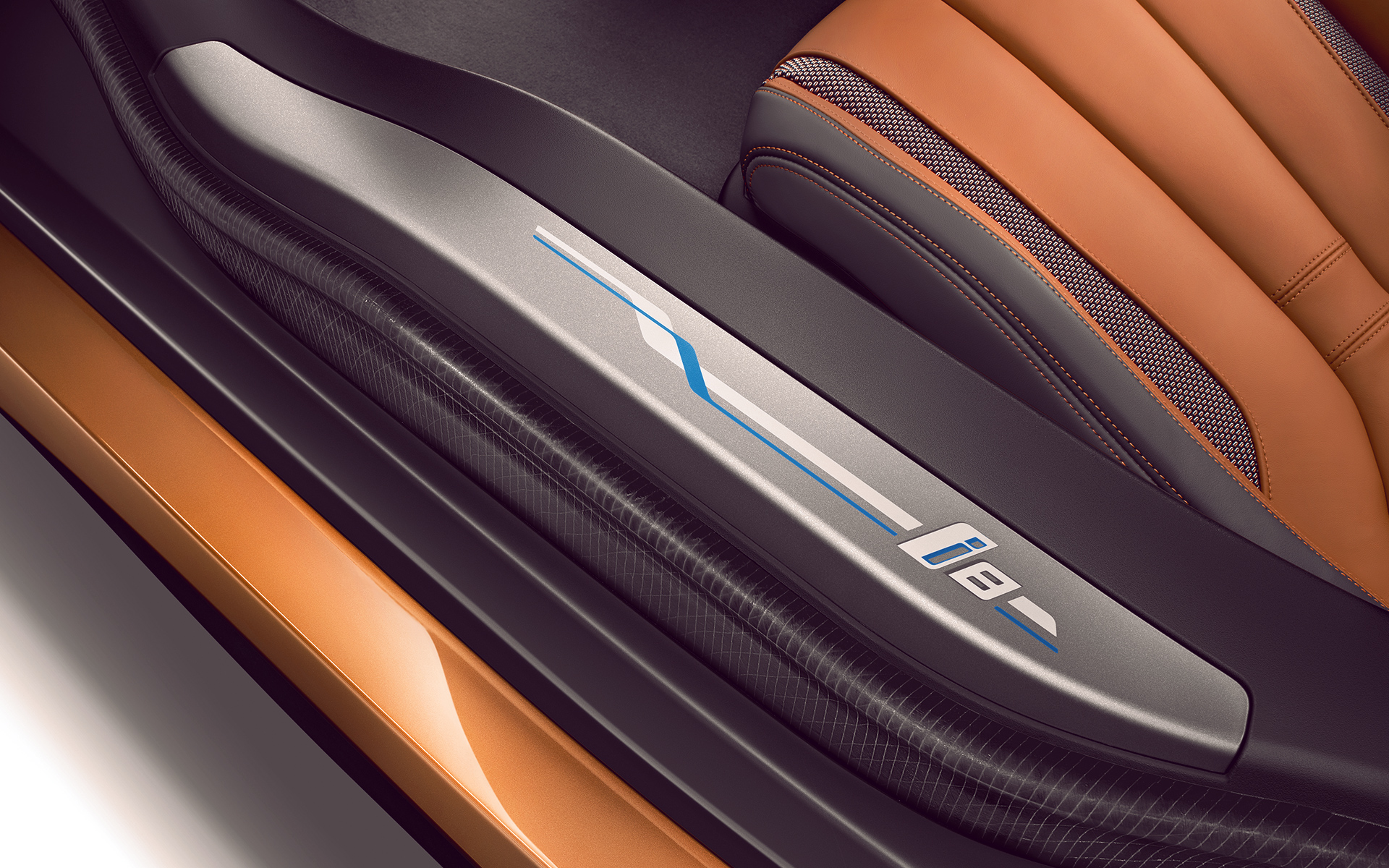 "i8" märgistus BMW i8 Coupé salongis "i8" märgistus BMW i8 Coupé salongis