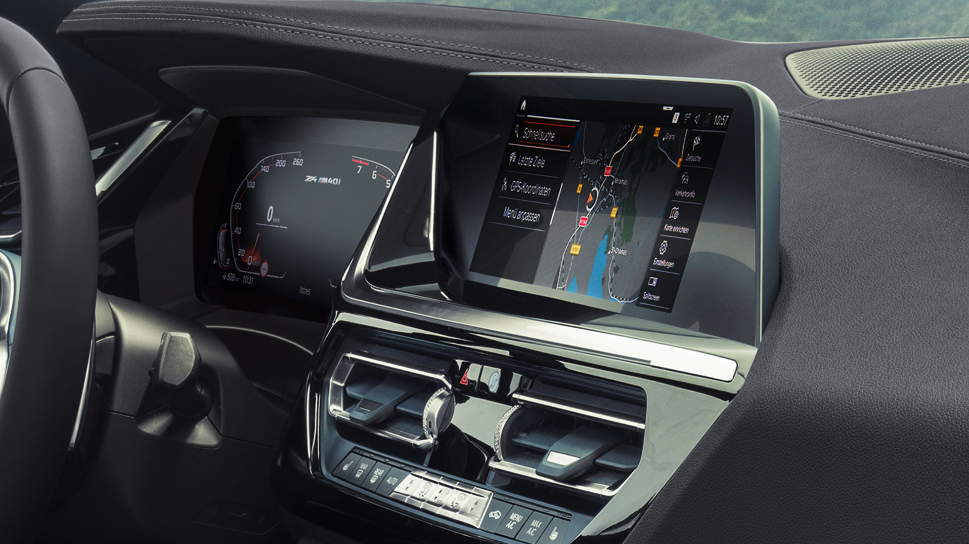 BMW intelligentne isiklik assistent, BMW Z4 M40i G29 BMW Z4 Roadster M40i intelligentne isiklik assistent G29 2019 keskpaneeli ekraan