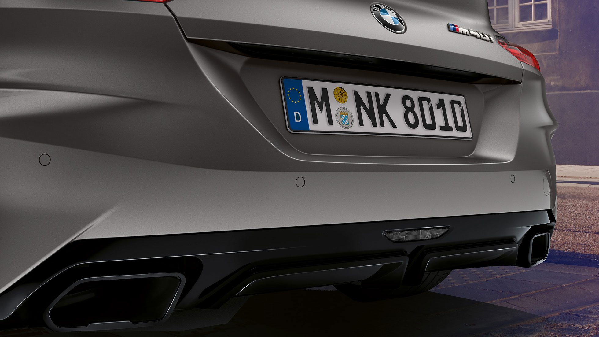 BMW Z4 M40i väljalasketorud Väljalasketorud BMW Z4 Roadster M40i G29 2019 BMW Individual Frozen Grey metallik