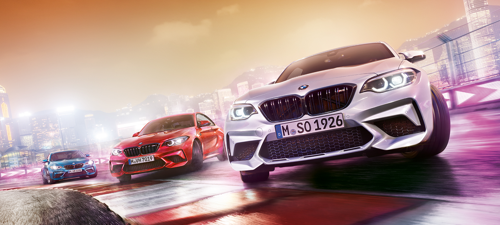 BMW M2 Competitioni disain BMW M2 Competition F87 2018 Hockenheim Silver metallik, disain kolm neljandikku eestvaates