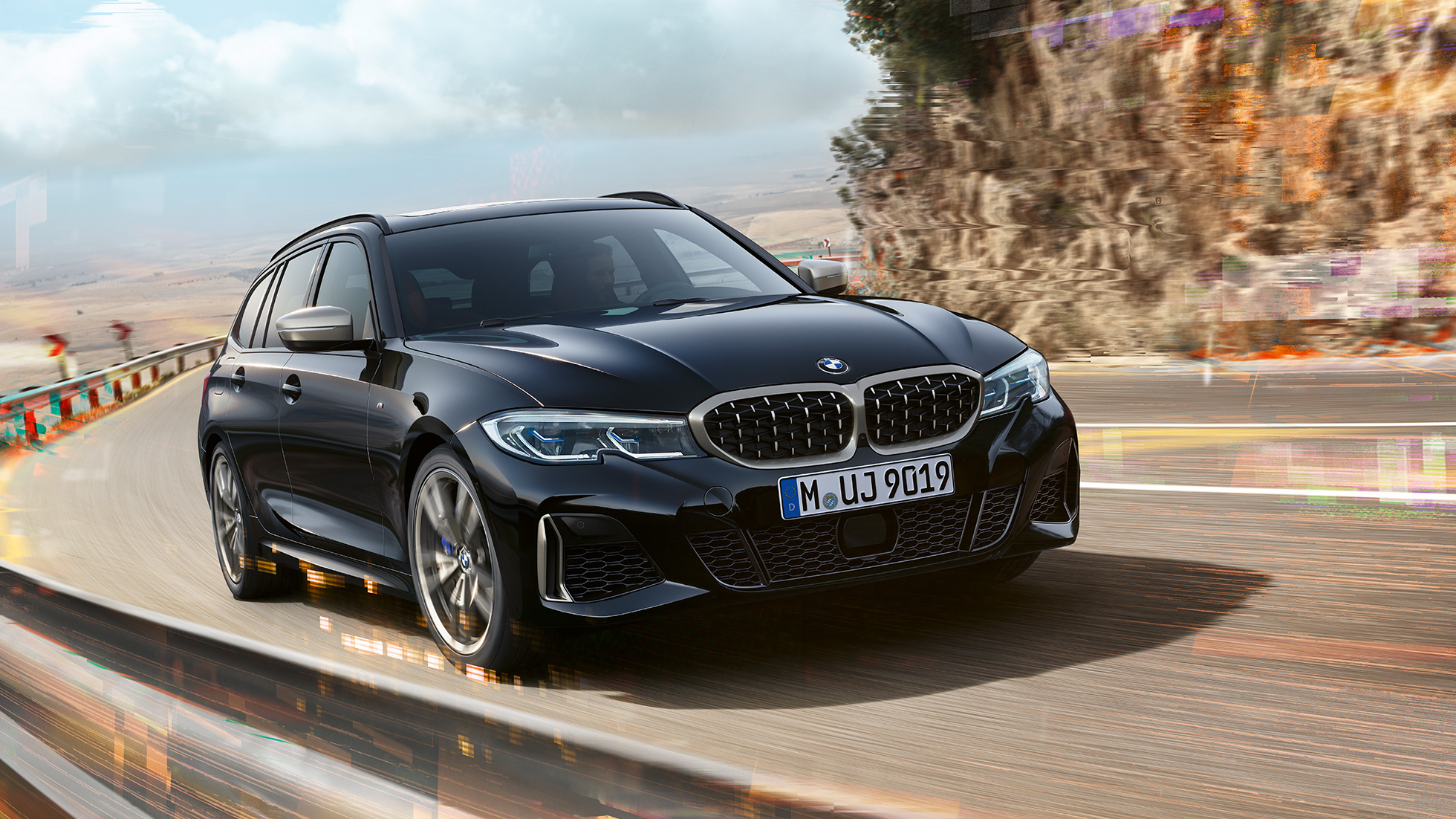 Neerukujuline iluvõre ja õhu sisselaskeavad BMW M340i xDrive Touring, neerukujuline iluvõre ja õhu sisselaskeavad