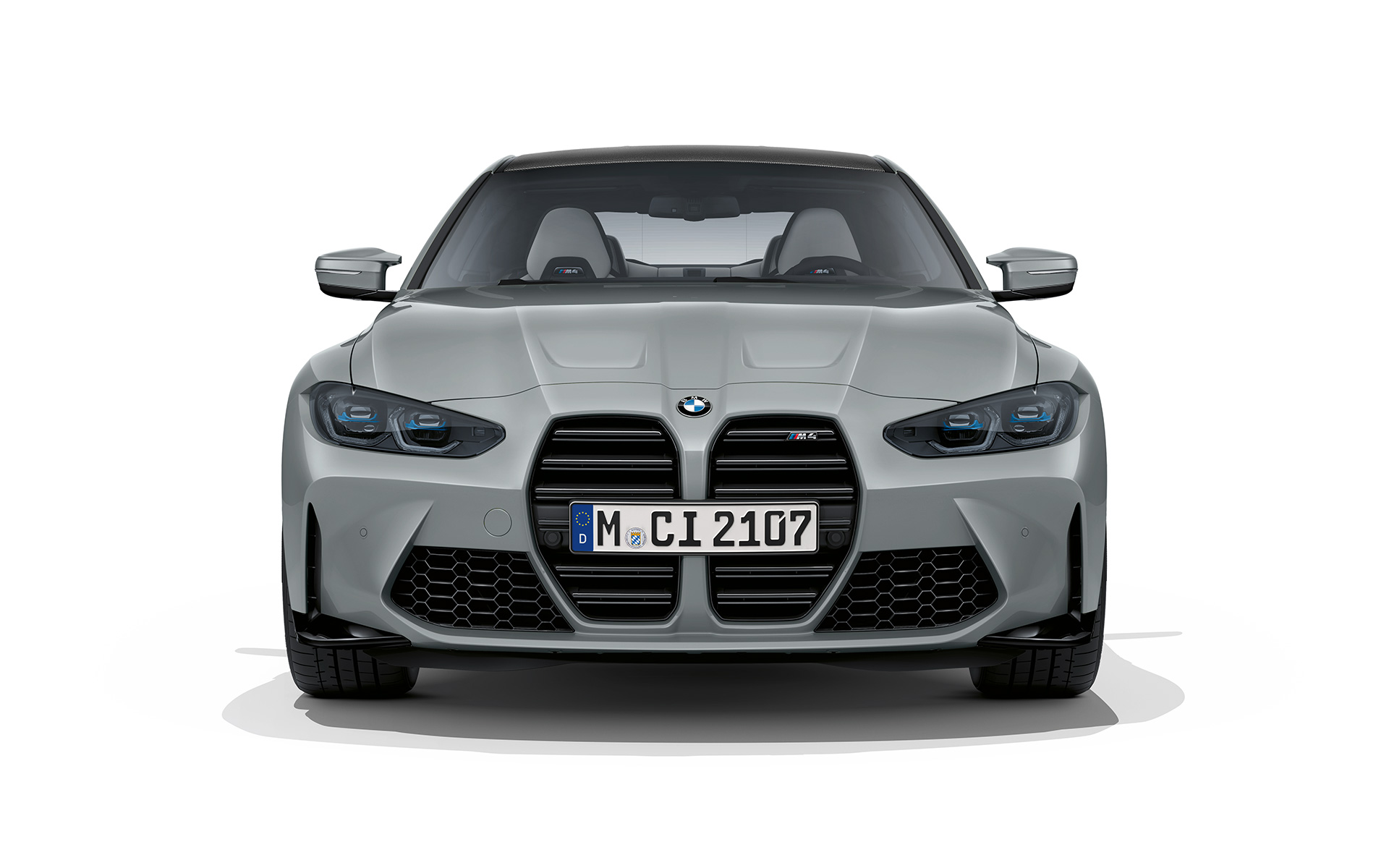 BMW M4 Coupé G82 2020, Brooklyn Grey metallik, eestvaade