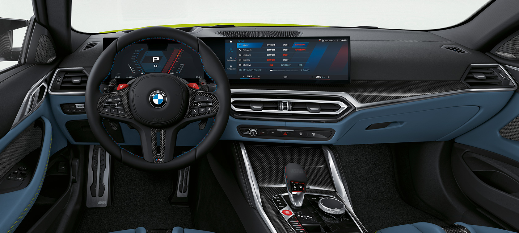 BMW M4 Coupé G82 2020, juhikoht BMW M4 Coupé G82 2020, juhikoht, salong