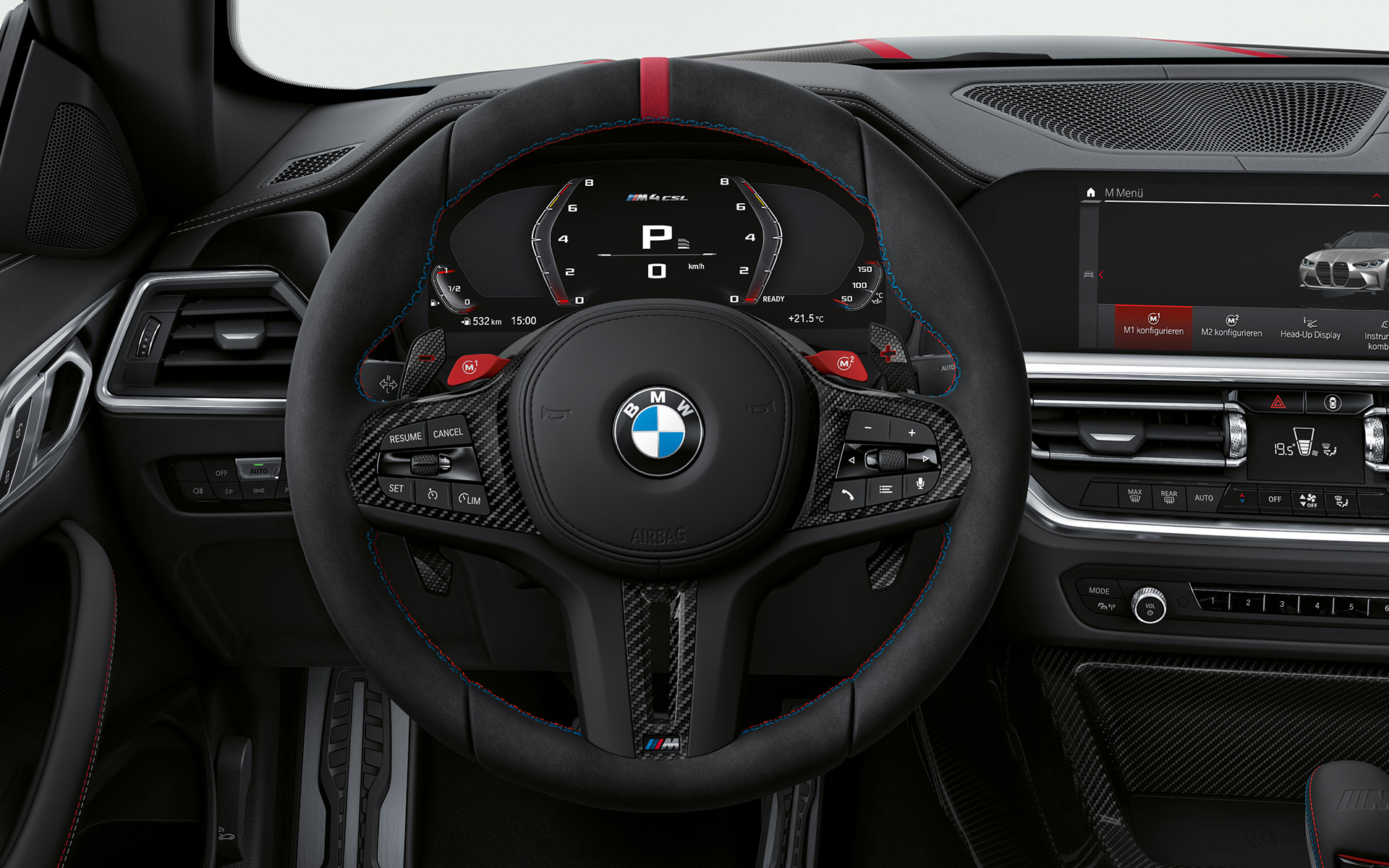 M Alcantara rool, BMW M4 CSL G82 BMW M4 CSL G82, salong, M Alcantara rool
