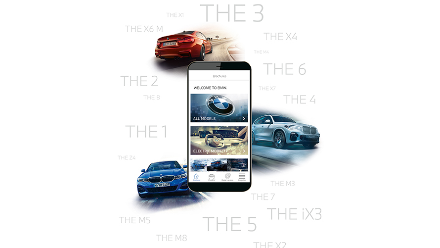Rakendus BMW Brochure Rakendus BMW Brochure nutitelefonis