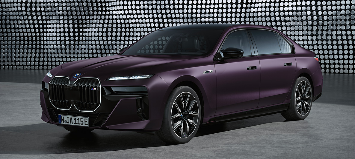 Frozen Purple, erivärviviimistlused, BMW 7. seeria M-mudelid G70 BMW 7. seeria M-mudelid G70, Frozen Purple, erivärviviimistlused