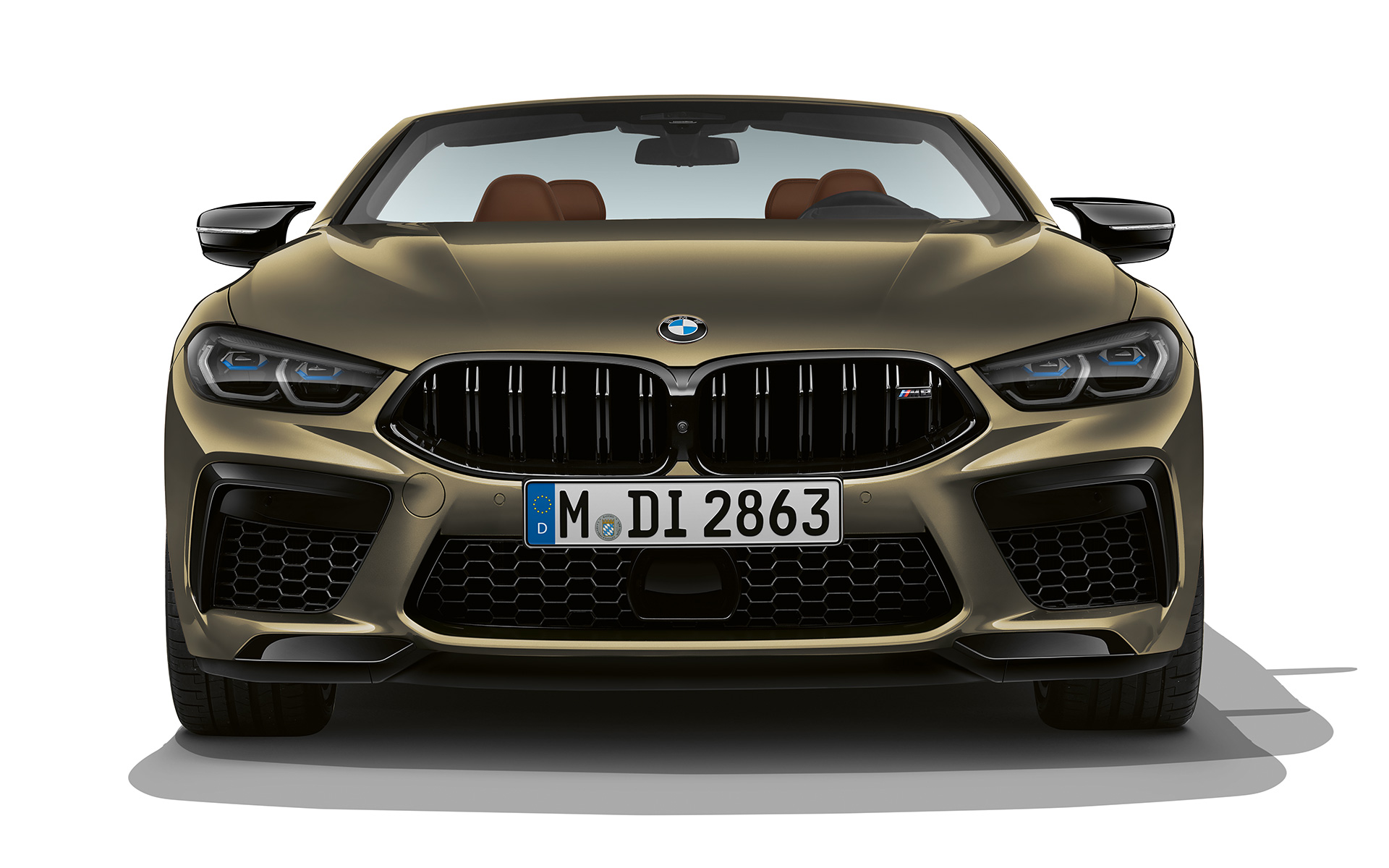 BMW M8 Competition Cabrio F91 LCI Facelift 2022 BMW Individual Brass metallik eestvaade