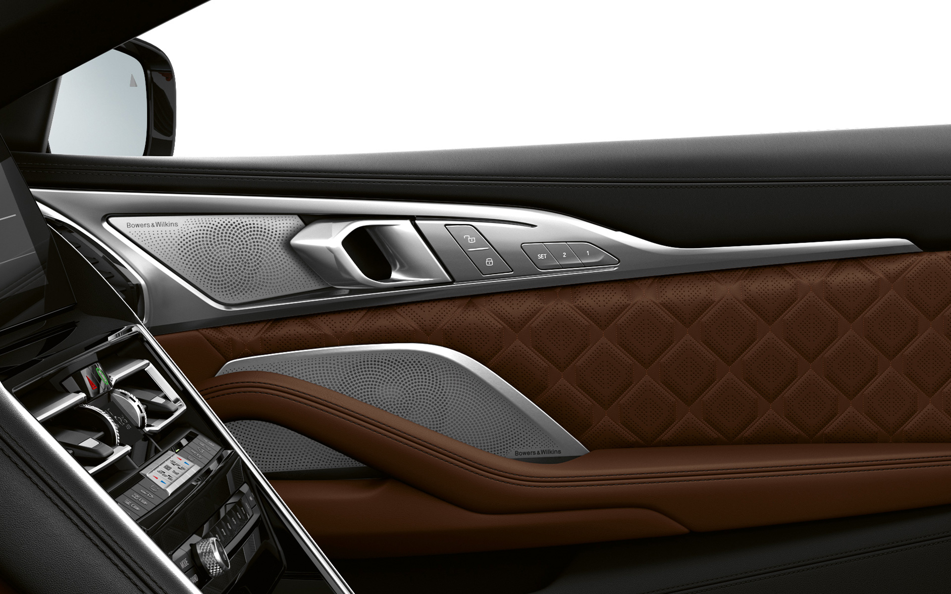 BMW M8 Cabrio F91 LCI Facelift 2022 Bowers & Wilkins Diamond ruumilise heli süsteem, lähivaade