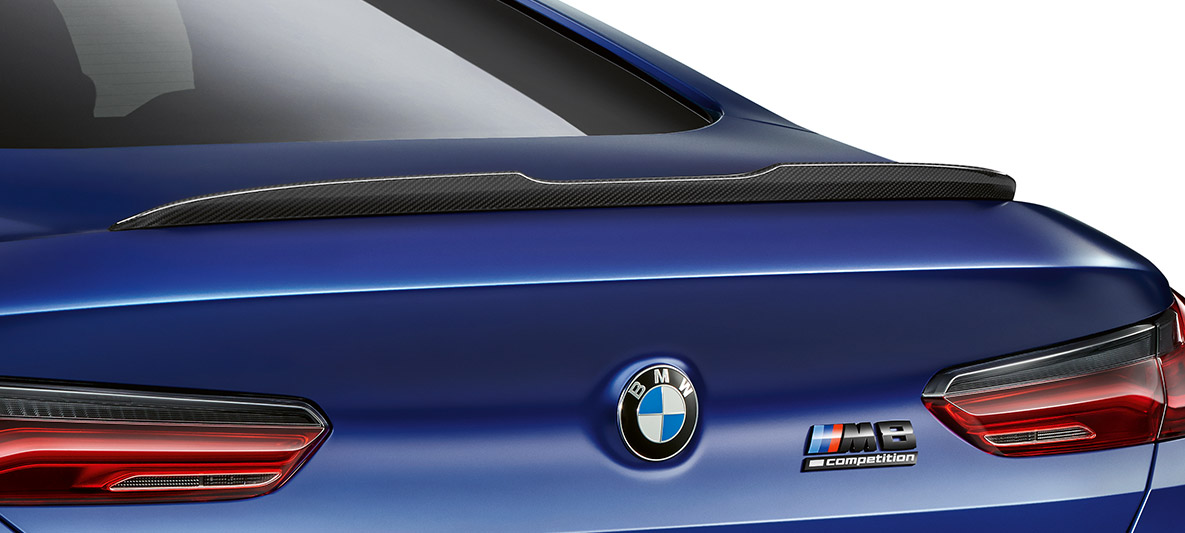 Carbon tagaspoiler. BMW M8 Competition Coupé, M Carbon kerepaketi tagaspoiler.
