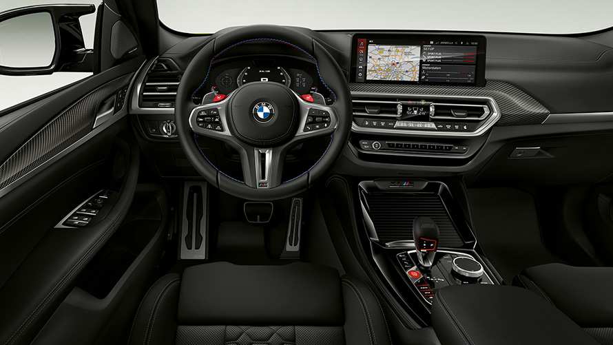 BMW X4 M Competition F98 LCI 2021, juhikoht BMW X4 M Competition F98 LCI Facelift 2021, juhikoht, salong
