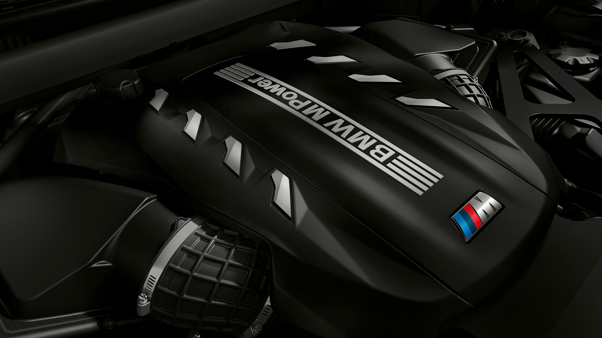 BMW X6 M Competitioni suure sooritusvõimega M TwinPower Turbo kuuesilindriline bensiinimootor BMW X6 M Competition F96 2020 suure sooritusvõimega M TwinPower Turbo kuuesilindriline bensiinimootor, lähivaade