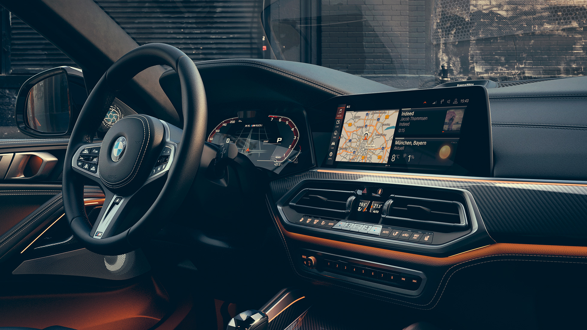 BMW X6 M50i juhikoht BMW X6 M50i, juhikoht, juhi suunas