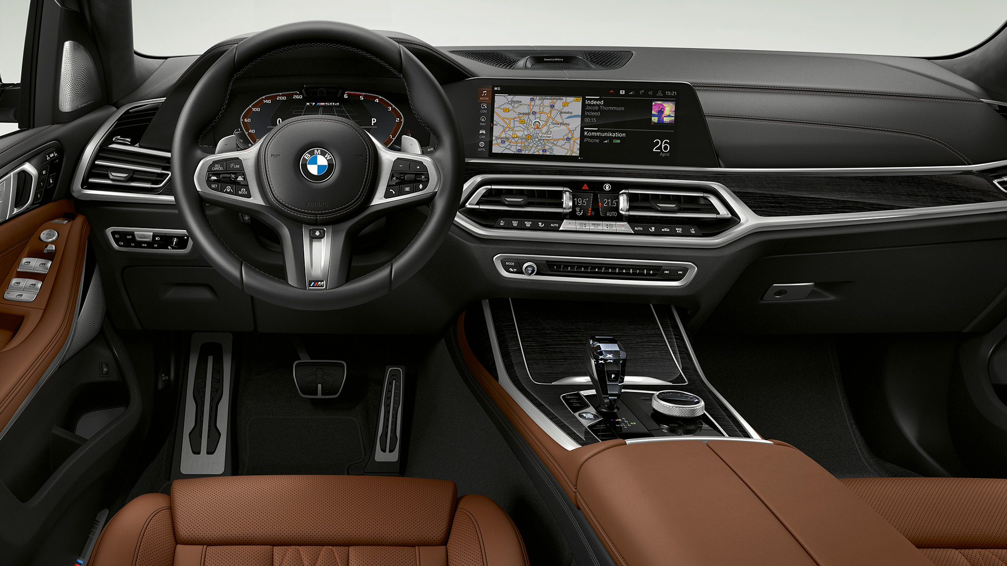 BMW X7 M50i, salong BMW X7 M-mudelid M50d ja M50i, salong, G07, 2019