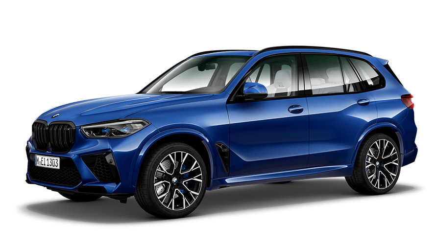 BMW X-seeria BMW X5 M Automobile G05 kolm neljandikku külgvaade BMW X-seeria BMW X5 M Automobile G05 kolm neljandikku külgvaade